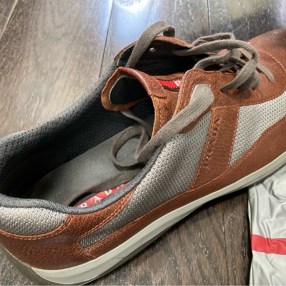 Prada Calzature Sneaker 13D brown + gray (with original box and shoe bag) - Picture 3 of 8